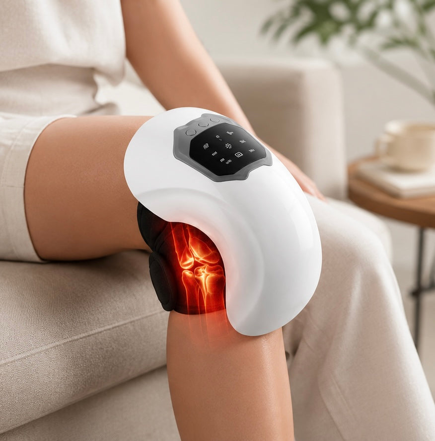 LegRelief Heated Knee Massager — Heat & Vibration Therapy